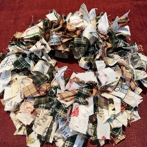 Country Farm Rag Tie Wreath 🐄